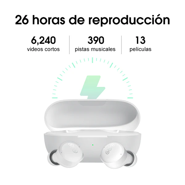 Auricular In-ear Gamer Inalámbrico Qcy T17 Luz Led - Vista adicional