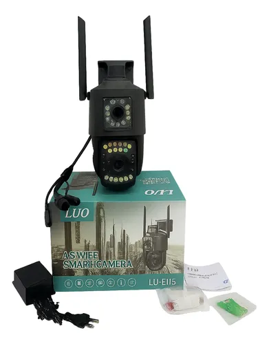 Camara De Seguridad – Luo E115 Wifi- Con Visor De 360 Negro