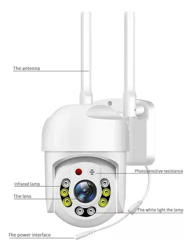 Camara Domo Wifi Ptz Ip 360° Hd 1080p - Vista adicional