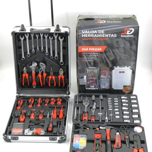 Kit De Herramientas Valija Caja De 245 Piezas Stardom Plateado