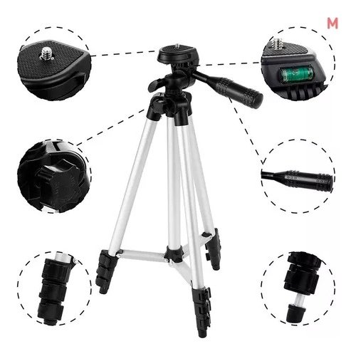 Tripode Para Camaras Y Celulares Tf 3110 Extensible A 1,2m Melech-82