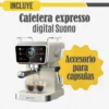 Cafetera Expresso Digital Capsulas 1,5 L 1350 W Color Crema Suono