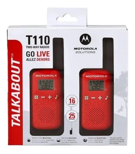 Par de Handies Motorola Solutions Talkabout T110 PMUE5533AD