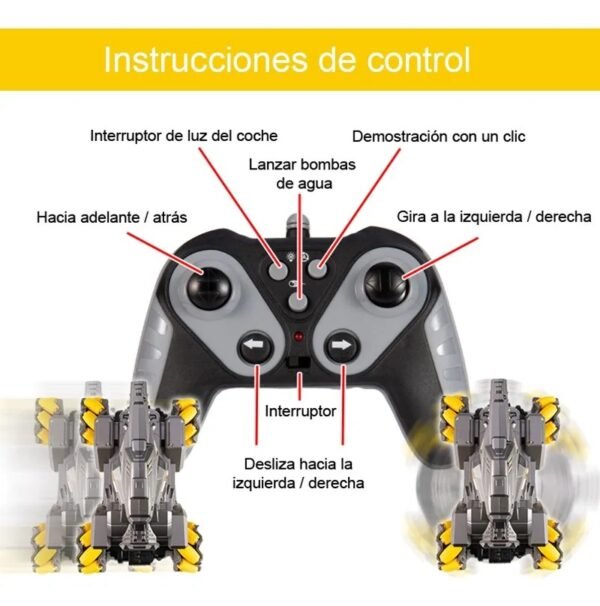Tanque A Control Remoto Lanza Bomba De Agua 2950Z