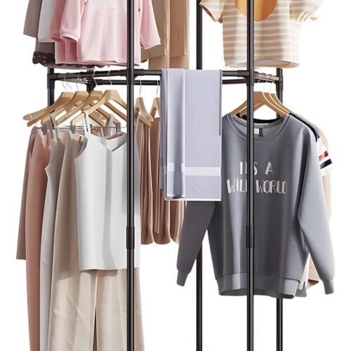 img_0-3 Perchero Organizador Doble con Ruedas 360° 172*70*36cm