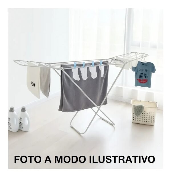 img_2 Tender Hogar Actual Acero Alas 171x46x95cm Pie Blanco o Negro 142949-B/142949-N